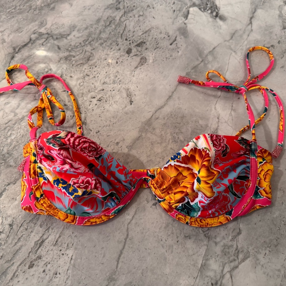 Agua Bendita Forever Donna Multicolor Floral Bikini Top size M